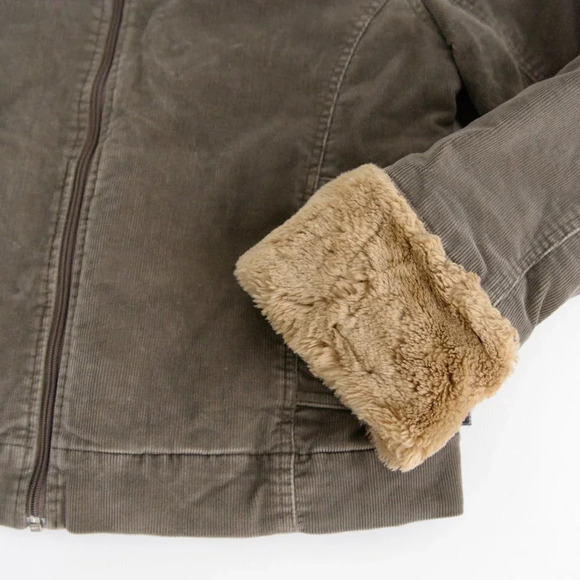 Fire Fly Brown Cord  Bomber Jacket Size Large - Picture 6 of 13